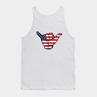 American Flag Hang Loose Tank Top